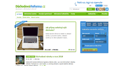 Desktop Screenshot of duchodovareforma.cz