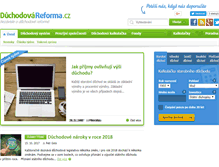 Tablet Screenshot of duchodovareforma.cz